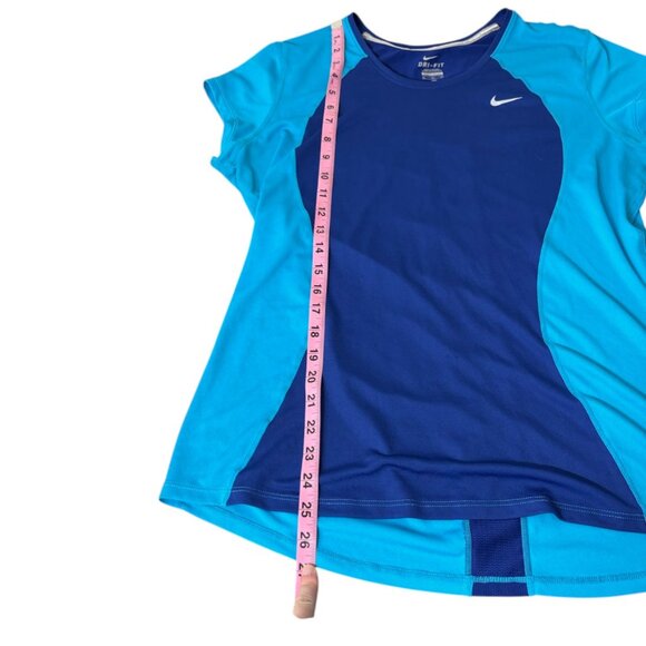 Nike Dri Fit T-Shirt Two Tone Blue Size XL - Picture 5 of 9